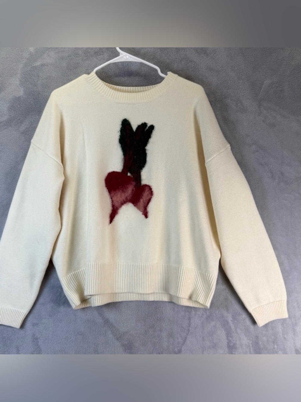 Sunday Edition Sweater Oversize small Radishes Garden Country Boho Classic Chic